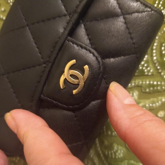 Chanel Mini Flap Quilted Lamb Skin Key Card Case - Picture 5 of 16